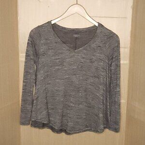 Aerie Womens Grey Long Sleeve Swing Top XS